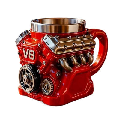 THE Coffee Mug - V8 Engine Stainless Steel