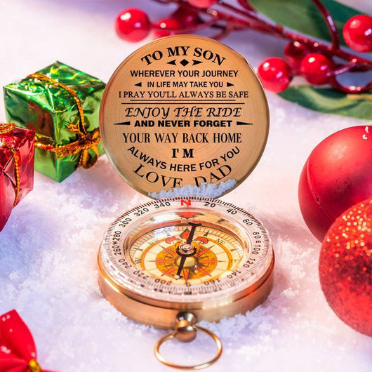 Engraved Message - Compass